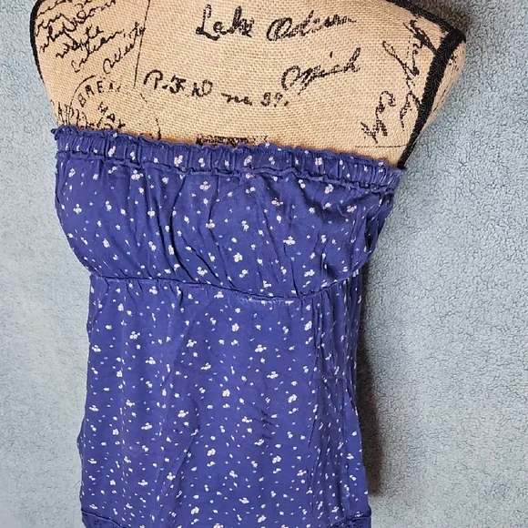 Heritage 1981 Blue Strapless Top - Picture 3 of 8